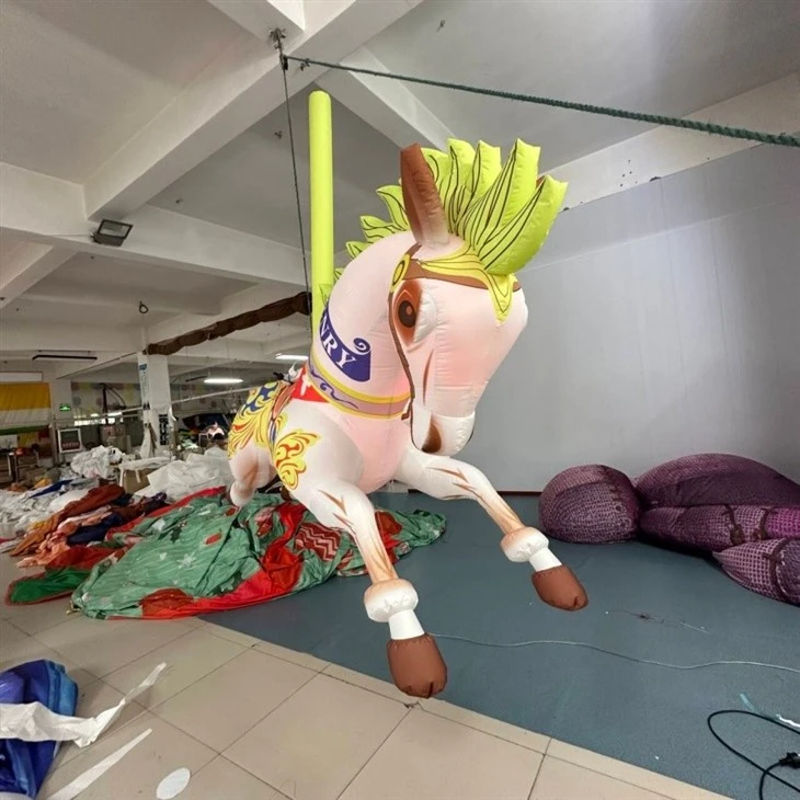 Colorful Carousel Style Inflatable Horse Mascot best