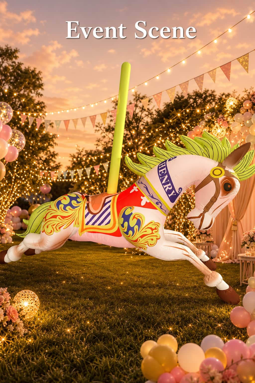 carousel horse inflatable carousel horse inflatable